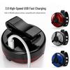 USB Rechargeable Bicycle Tail Light & Brake Warning for Mountain Bikes