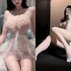 Sex Underwear Exposed Breasts Pure Desire Small Breasts Seduction Mesh Nightgown Hot No-take-off Suit Flirting Sex Underwear Uniform