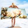 Magnolia Flower Beach Towel Sand Free Microfiber Towels for Beach Quick Dry Pool Towel Blanket Beach Towels for Adults Kids