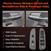 56049805AB Master Power Window Switch And Bezel(Driver & Passenger Side) Compatible With 2002-2009 Dodge Ram1500 2500 3500,2001-2004 Dodge