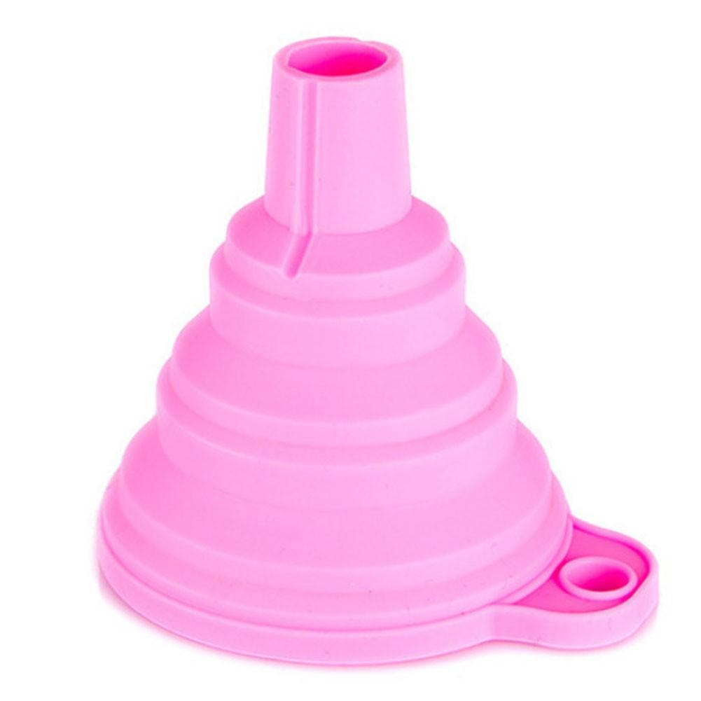 

Элегантная портативная воронка из термостойкого силиконового материала розовый