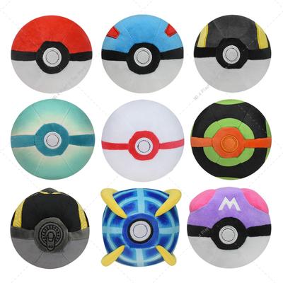9 Estilos Brinquedo de Pelúcia Pokemon Bola Poké Bola Mestra Ultra Bola Estranha Bola do Crepúsculo Bola da Fera Bola Ultra de Hisui Brinquedos Macios de Pelúcia