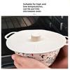 Dustproof Silicone Pot Lid with Handle, Anti-Spill Splash-Proof Sealing Fresh-Keeping Cover for Bowl, Microwave & Refrigerator