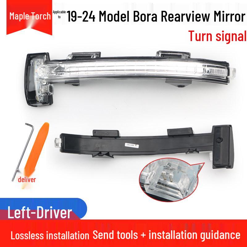 Lente Specchietto Retrovisore con Indicatore di Direzione Riflettente per Volkswagen Bora 19-25