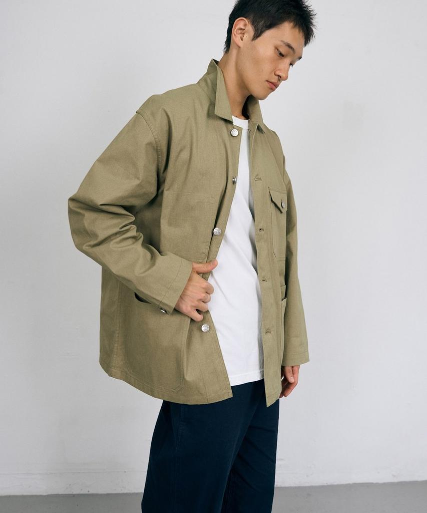 HAVE HAD Twill Cotton Chore Jacket (Ecru)