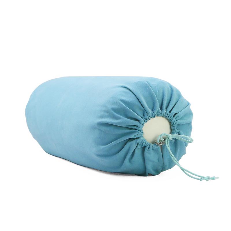 Круглый йога-болстер Shi Yan из натурального хлопка - Чистый хлопок из Синьцзяна озеро синий