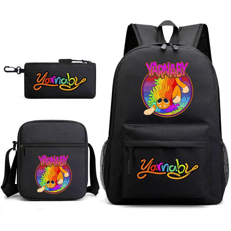 Poppy's Game Time Starry Sky Elementary School Bag Nightmare Animal Large Capacity Backpack Three-piece Set
