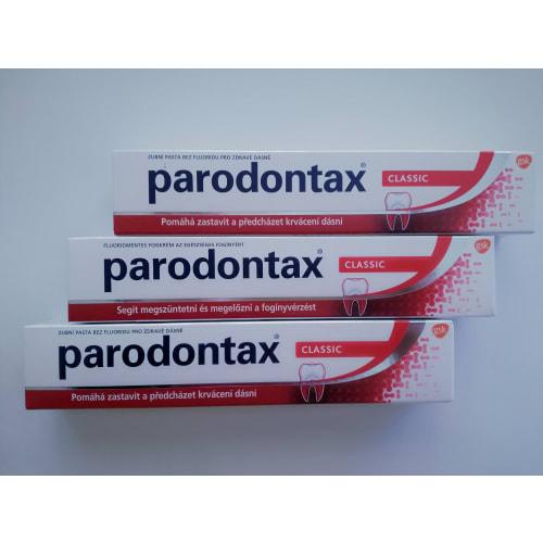Parodontax Classic without Fluoride Toothpaste, 75ml (3-pack)