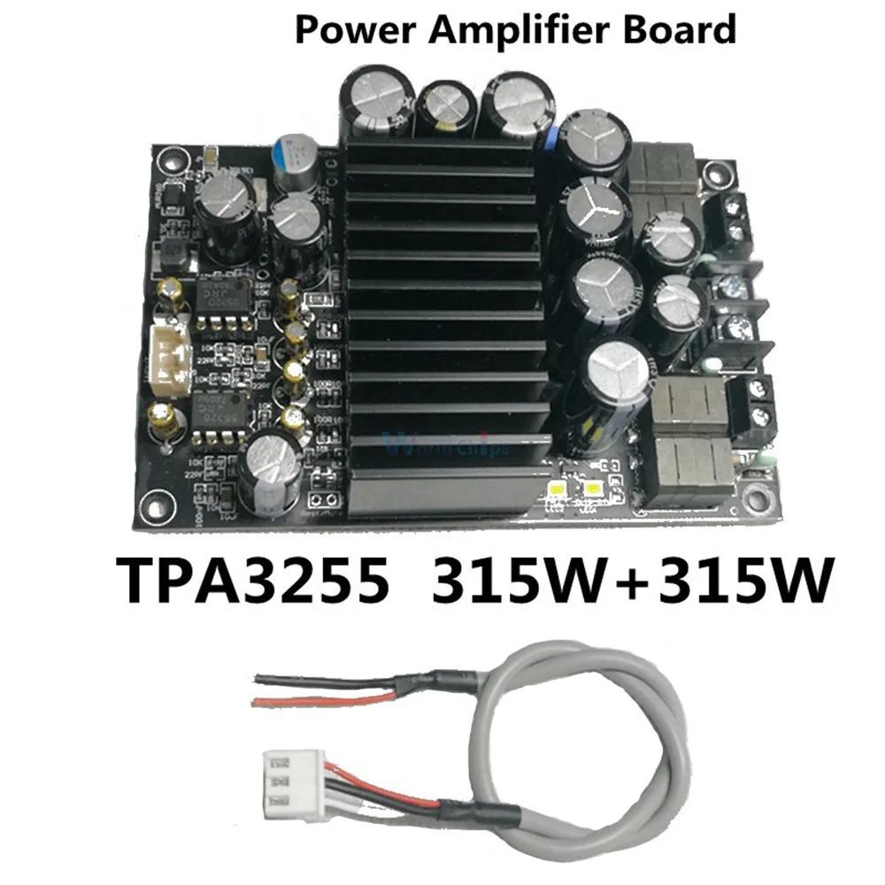 

TPA3255 HiFi Digital Amplifier Board 600W 2.0 Stereo Power Amp Module 48V Class D 315W+315W DIY Audio DC