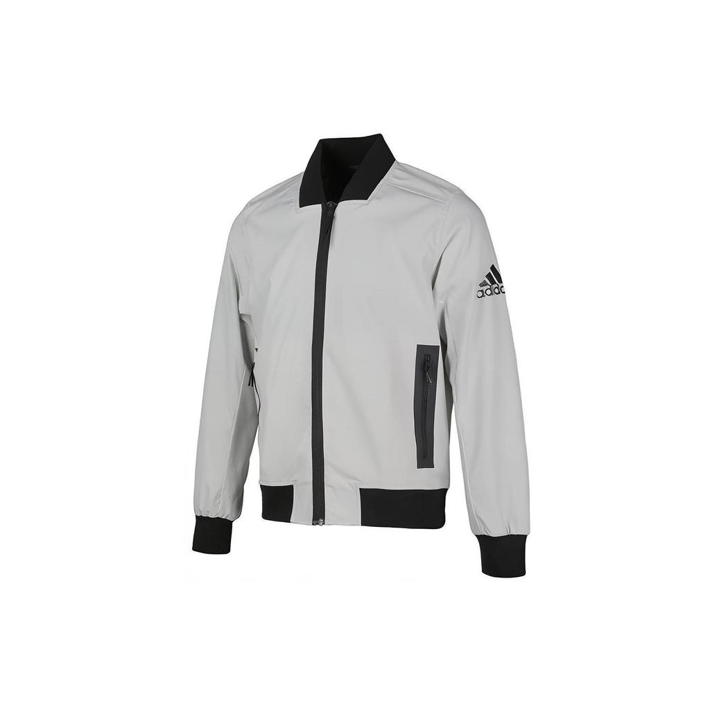 Adidas Pánská městská bomber bunda svrchní oblečení šedá DW4558