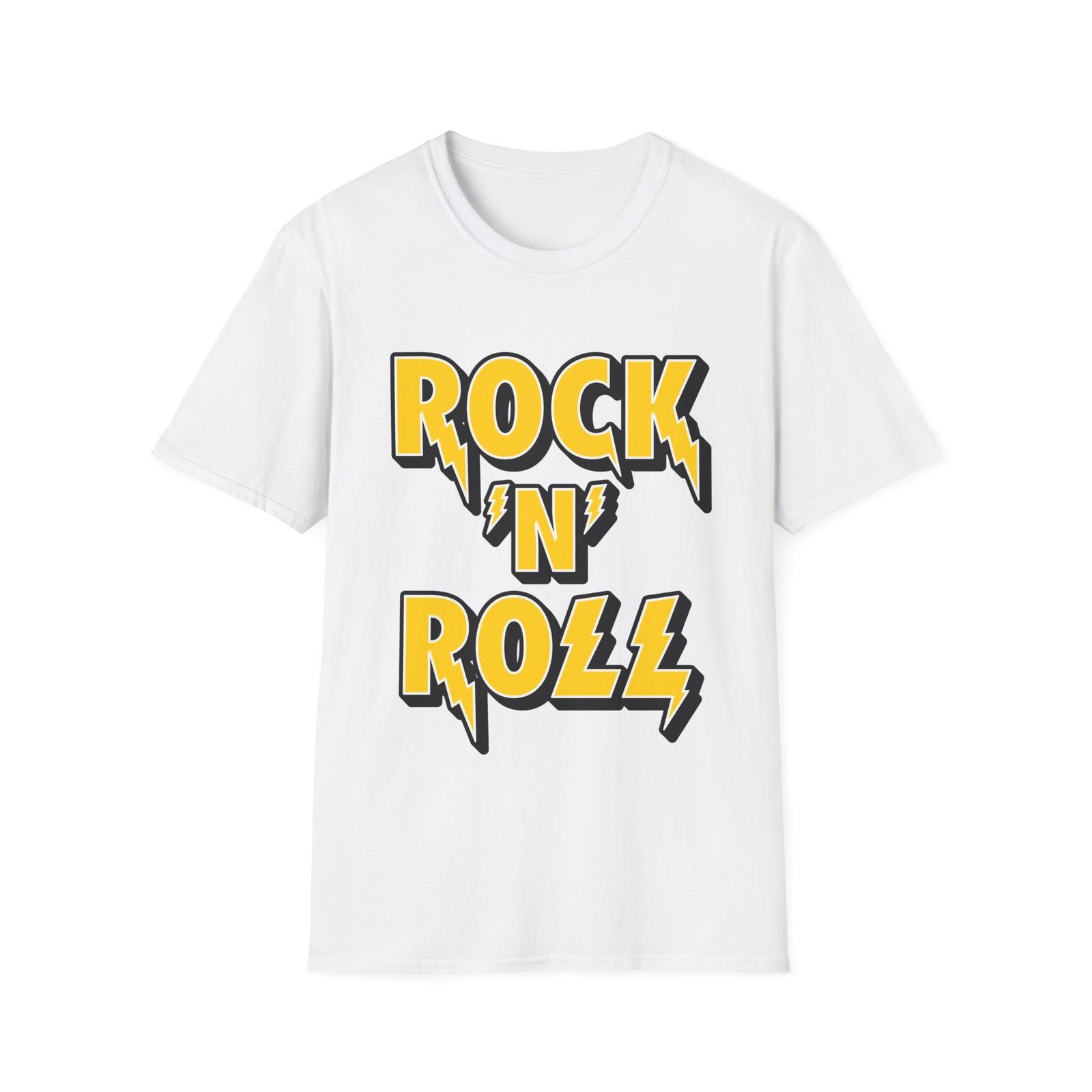 

Унисекс Футболка Rock n Roll, Футболка для Фаната Рок-Музыки, Мягкая Футболка с Логотипом M