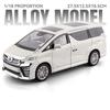 1/18 Vellfire Alphard MPV Alliage Luxy Modèle de Voiture Diecasts Véhicules en Métal Modèle de Voiture Simulation Son et Lumière Collection Jouet Cadeau pour Enfants