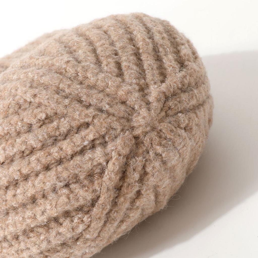 Hat Women's Embroidered Letters Korean Version Versatile Warm Wool Hat Ear Protection Curl Edge Cold Knitted Hat Fashionable Cold Hat