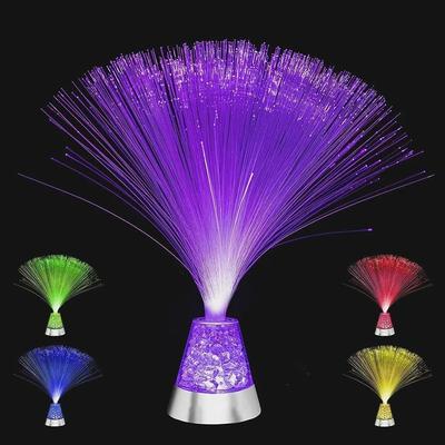 Leuchtende LED-Glasfaserlampe Kreatives Schreibtischlicht Energiesparende Atmosphärenlampe Wohnzimmer