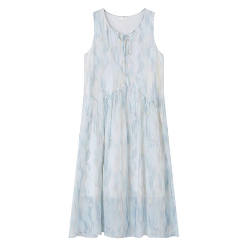 TonLion Women s Sleeveless Midi Dress L