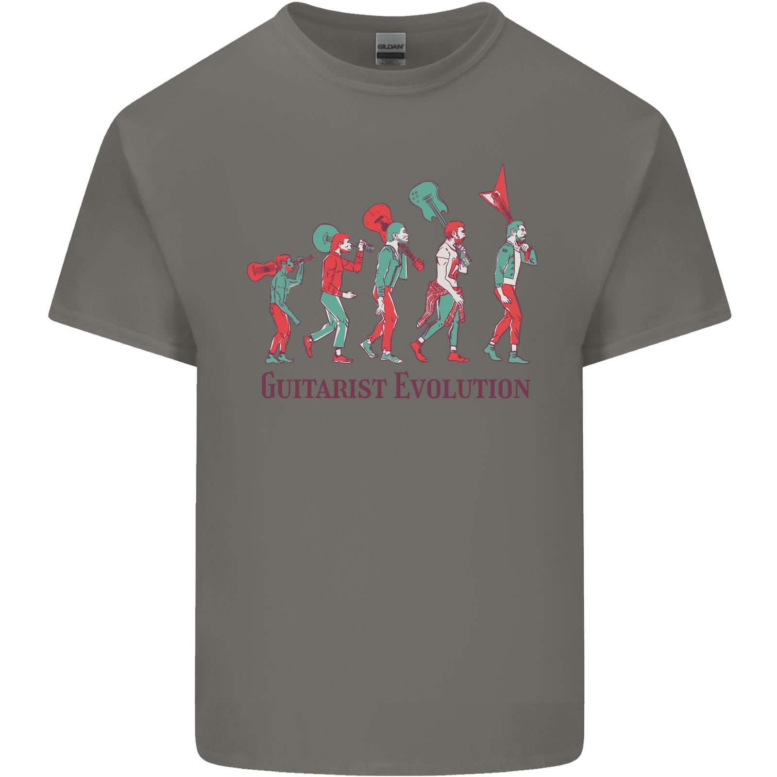 Evolution of a Guitarist Cotton Men s T-Shirt- XXXXL