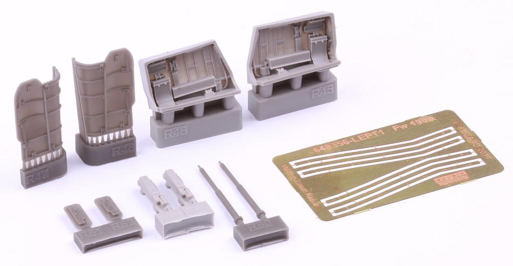 Eduard 1/48 Big Thin Fw190A-6 Parts Set (for Eduard) Plastic Model Kit Parts EDUSIN648140 (Airplane)