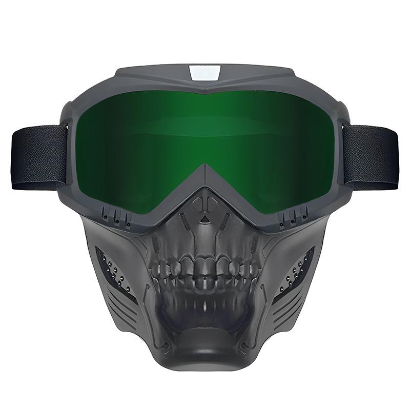 Skull Mask Tactical Full Face Protective Mask Field Outdoor Motorcycle Riding Windproof Goggles Tactical Goggles