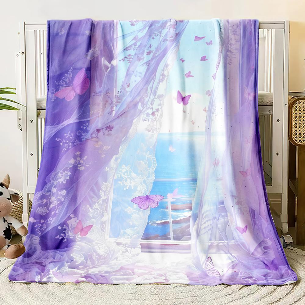 Dreamy Flannel Blanket Bedroom Blanket, Iving Room,sofa Blanket,student Nap,office Nap,camping Trip,children s Gift 130x150cm