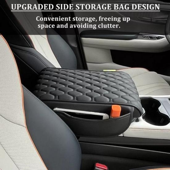 Car Armrest Pad Center Console Box Leather Cover Protector Cushion Accessories~