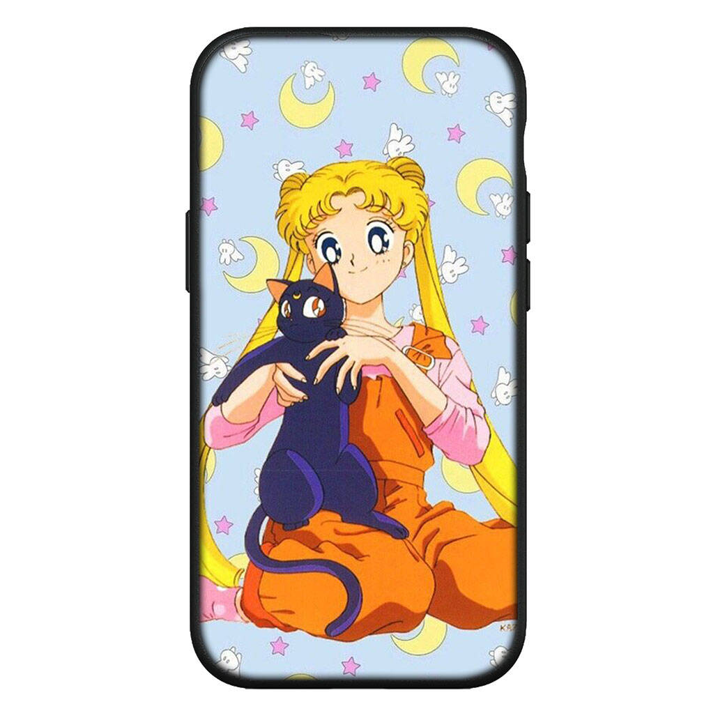 Hülle für iPhone 17 16 15 Xiaomi Poco Redmi Note 14 13 12 11 Pro Max 9 16e Samsung Galaxy S25 S24 S23 OPPO Huawei Mädchen Sailor Anime Mond Handyhülle