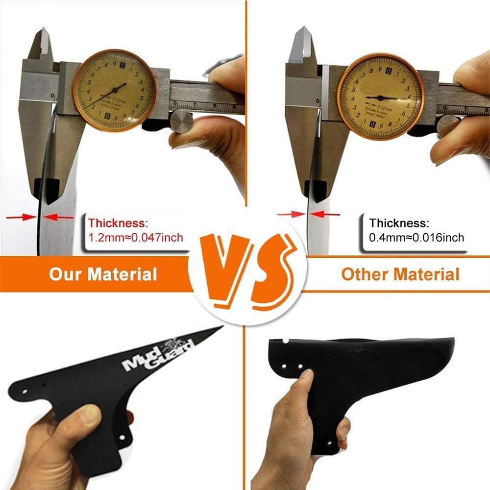 4pcs Mountain Bike Fenders Set with 10 Cable Ties Front and Rear Compatible