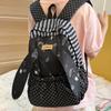 Schoolbag Japanese Cute Rabbit Ears Polka Dot Backpack Cute New Large Capacity Junior High School Bag Women's Leisure Commuter Backpack