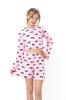 Girls Loungewear Set with Crop Top and Shorts, Summer 6497-097 HC