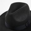 Autumn and winter woolen hat Shanghai beach retro black woolen hat gentleman's hat top hat British jazz hat