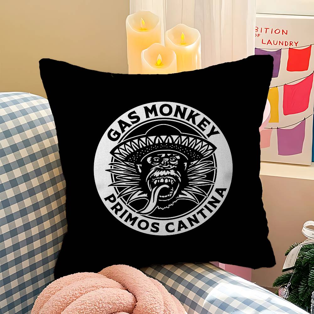 G-Gas M-Monkeys Garage Pillow Cover For Bedroom Room And Living Room Sofa Decorative Cushion Cover