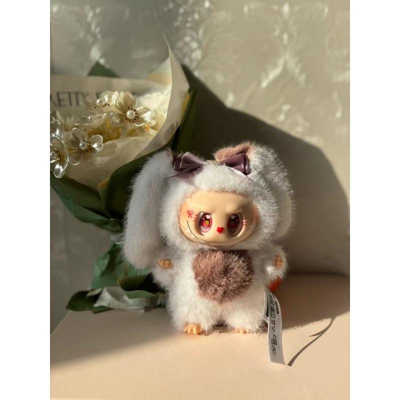 Cute Cute Vinyl Pull Bunny Plush Toy Doll Bunny Bag Pendant Doll