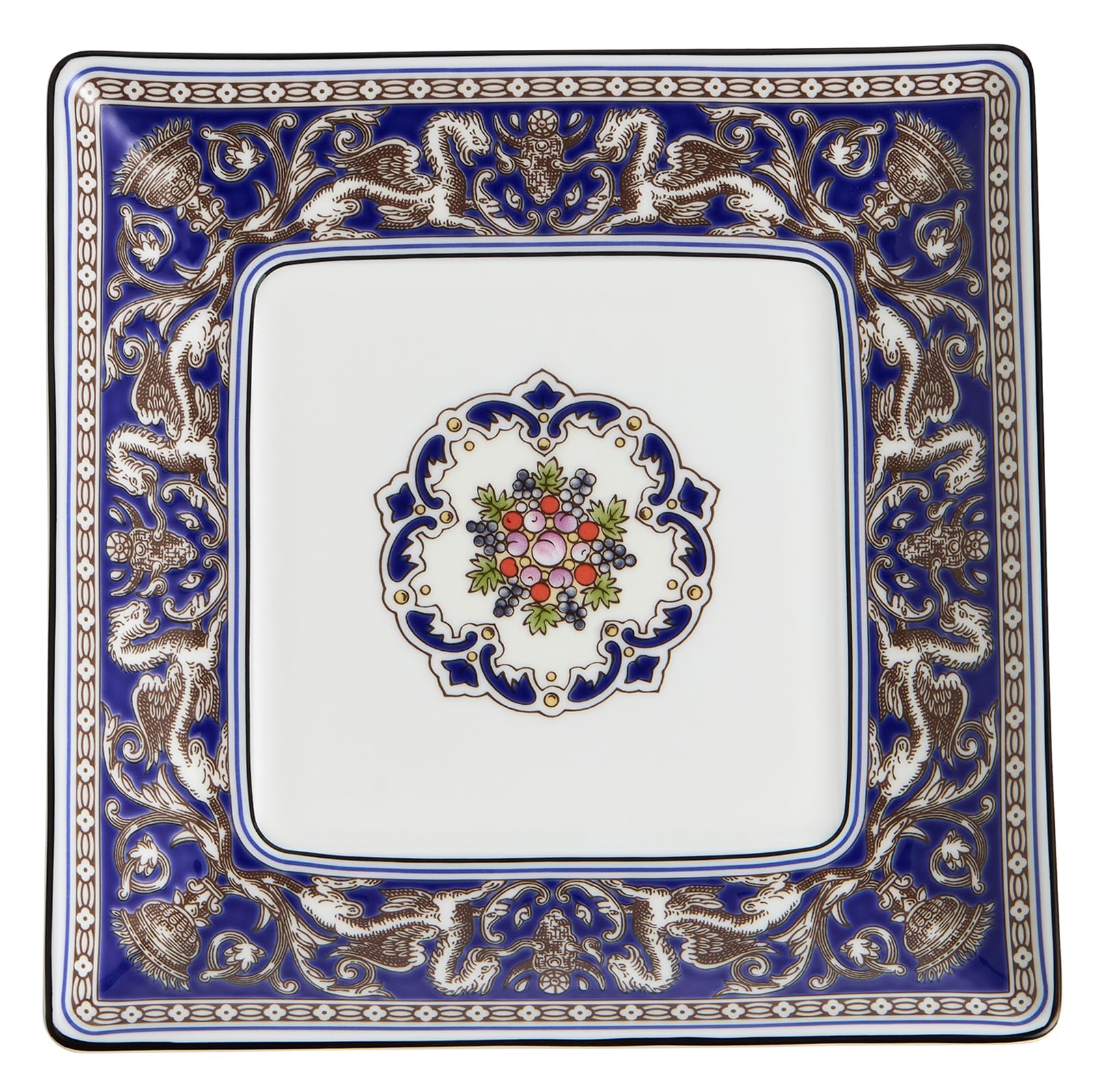 

[Officially Imported] Wedgwood Florentine Marine Square Tray, Approx. 14.5cm, 1076510