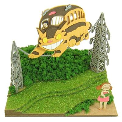 Sankei Studio Ghibli Mini Il Mio Vicino Totoro Mei e il Gatto-Bus Non in Scala Cartoncino MP07-04