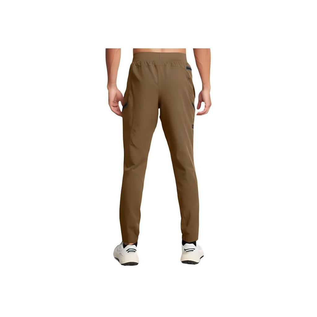 Under Armour Unstoppable Cargo Solid Color Multi-Zip Training Comfortable Soft Breathable Sports Long Pants Men Bottoms Brown 1352026-498