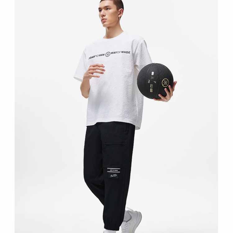 Li-Ning Letter Print T-Shirt Unisex Tops White ATST333-2