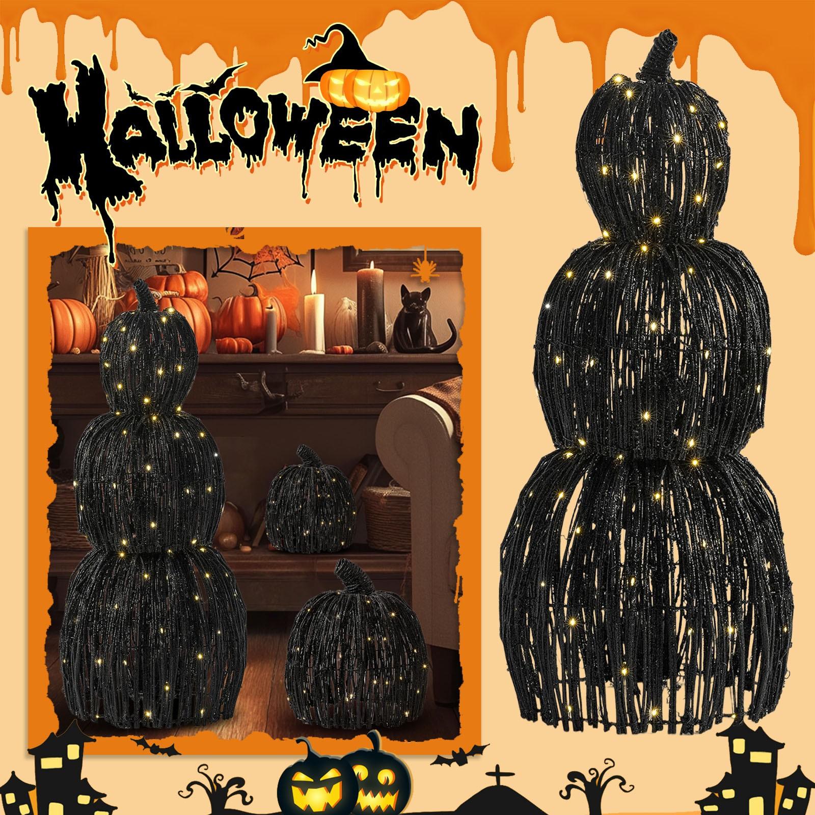 

Хэллоуин Плетение полой тыквы, Декоративное украшение в форме тыквы One Size