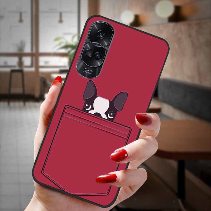 For Honor 90 Lite 5G Case 3D Flower Relief Emboss Silicon Back Cases For Honor 90 Cover Honor90 Pro 90Pro 90Lite Soft Protective