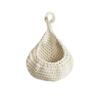 Cotton Rope Wall Hanging Fruit Baskets Breathable Boho Onion Container Vintage storage bag  Ginger