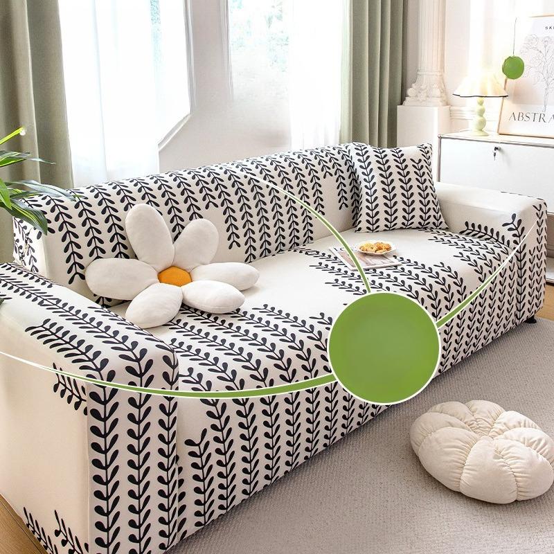 New Summer Ice Silk Sofa Cover Breathable Cool and Elastic Protective Cover Anti Cat Scratch Universal Sofa Cover