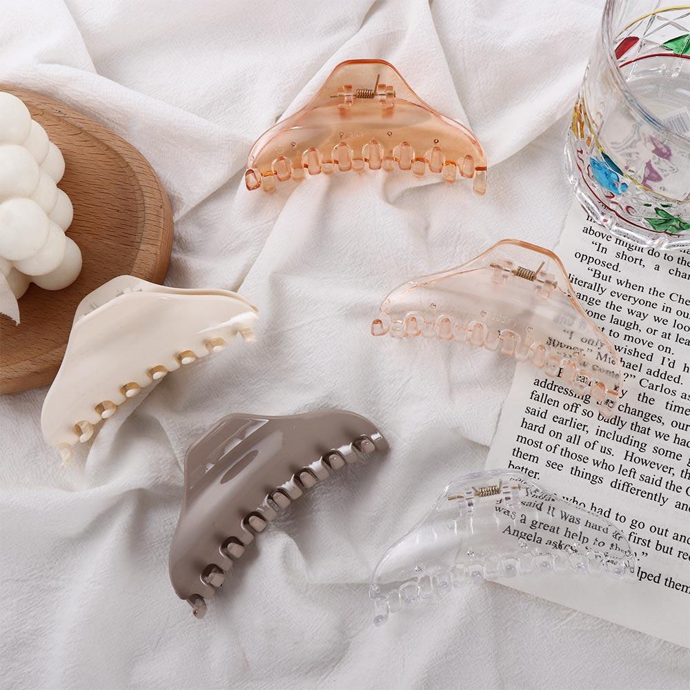 Ornaments Korean Transparent Woman Girls Crab Clips Hair Accessories Ponytail Holder Hair Claws