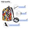 Piet Mondrian De Stijl Backpack for Men Women Cool High School Hiking Travel Daypack  College Canvas Bags Sports