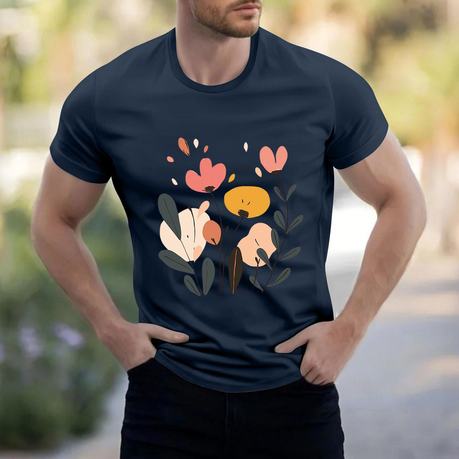 

Мужская рубашка с воротником-стойкой и коротким рукавом, свободная рубашка для отдыха и отдыха, мужская XXL тёмно-синий