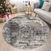 Light Luxury Carpets for Living Room Modern Minimalist Bedroom Decor Carpet Large Area Round Study Rug Thick Anti-slip Floor Mat