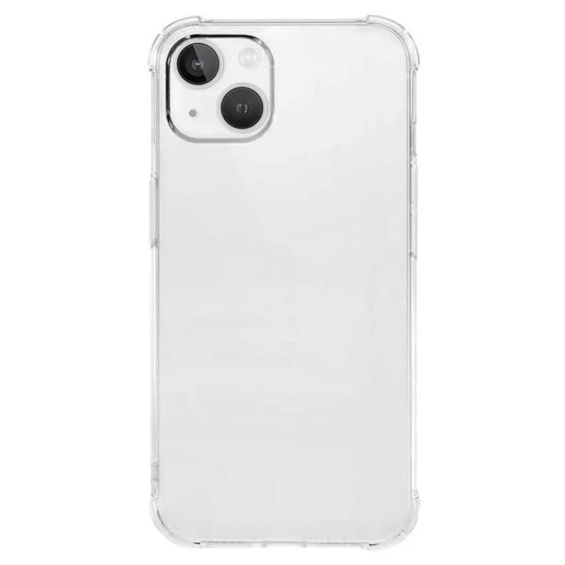 For iPhone 14 TPU Case WANLONFENG WL3 Series 1.5mm Phone Cover (Big Lens Hole) with Tempered Glass