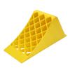 Heavy Duty Wheel Chocks Yellow High Visibility Premium Plastic Wheel Stopper for Car Travel