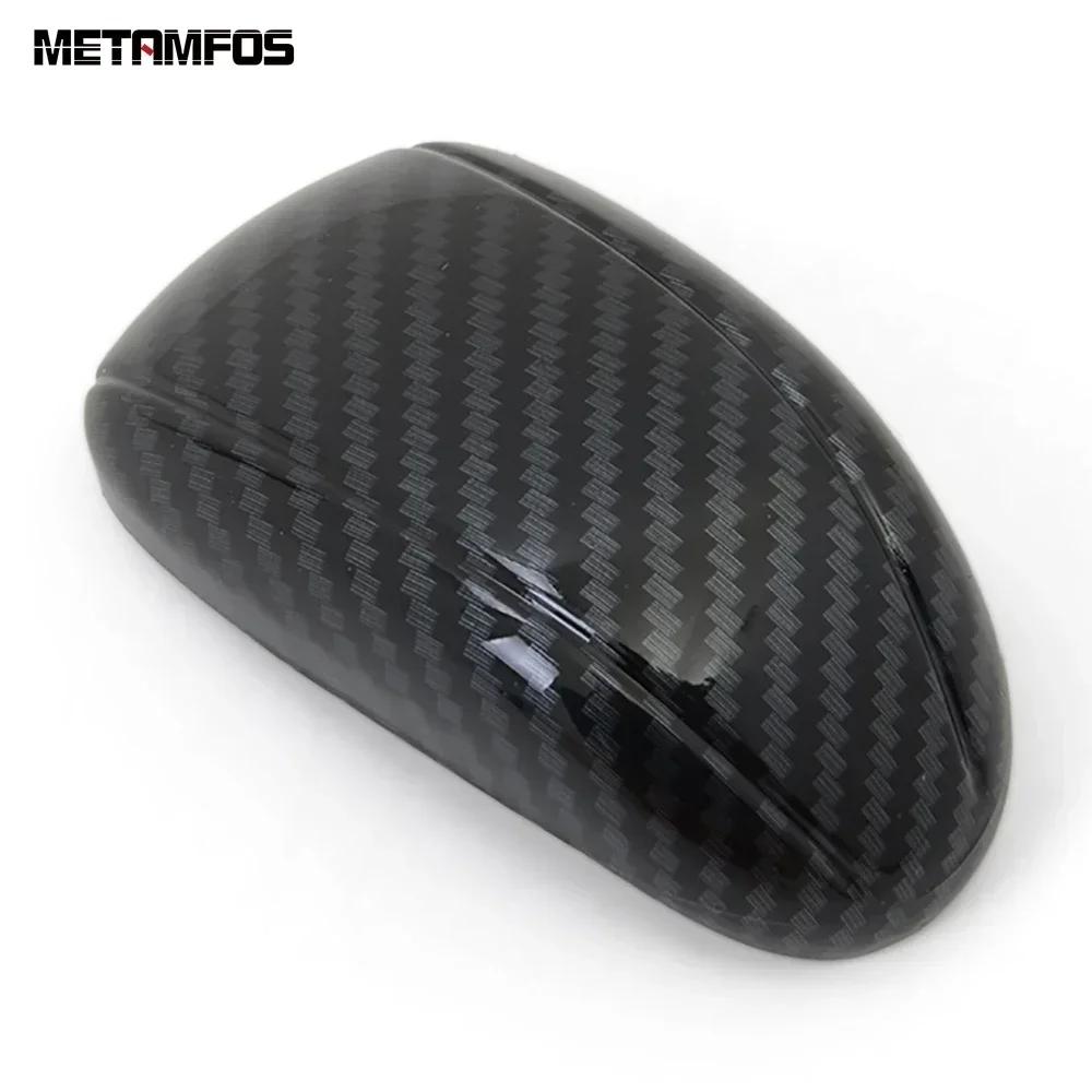 Interior Accessories For Mitsubishi Eclipse Cross 2017- 2024 2025 Carbon Fiber Gear Shift Knob Head Cover Trim Car Styling