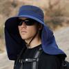 Outdoor Summer Neck Protection Sun Shading Fishing Bike Hat Sun Protection Mask Hat Oversized Brim Dual-purpose Fisherman Hat