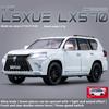 Stor 1/18 Skala Lexus LX570 Offroad SUV Metalllegering Støpt Bilmodell Kjøretøy Dekorative Trendy Ornamenter for Venn Gave Bursdag