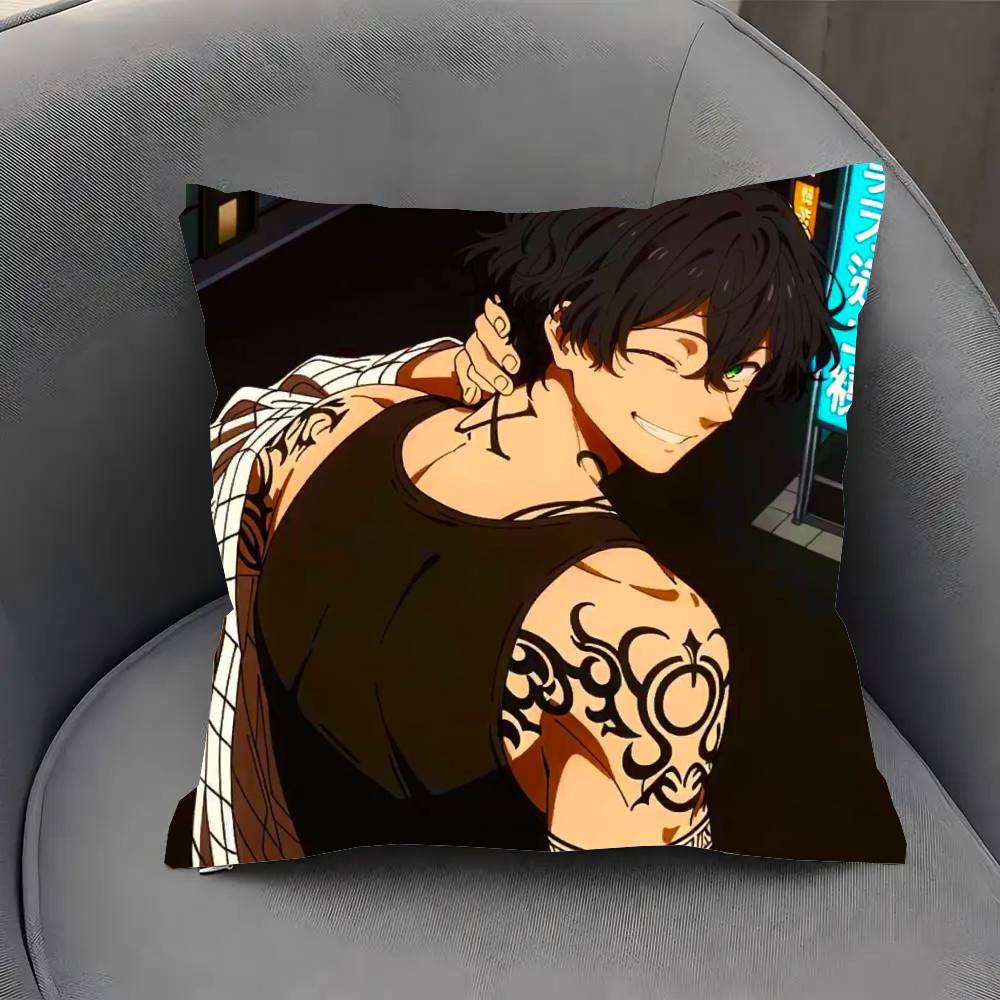 Yamato Endo Anime WIND B-BREAKER Pillow Case Fashion Square Pillowcase Bedroom Sofa Room Ins Decoration Leisure