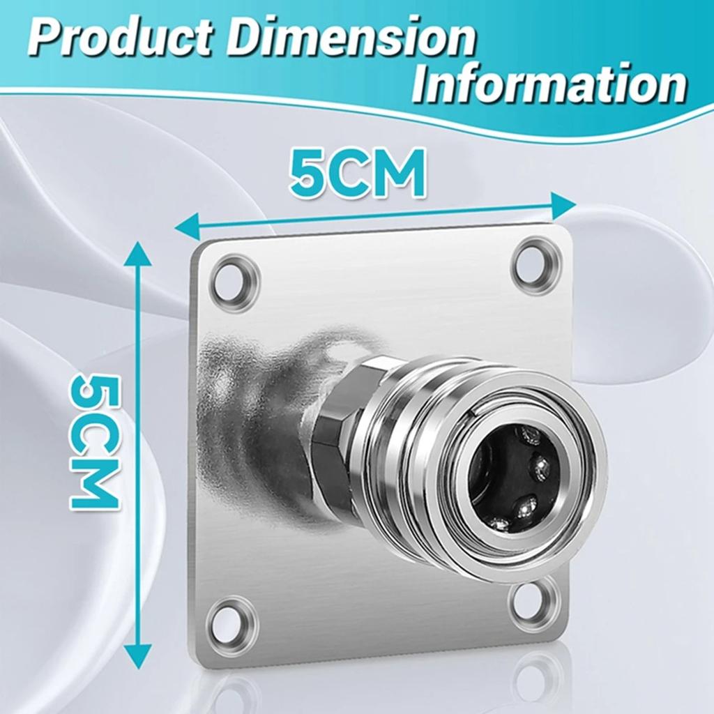 Pressure Washer Foam Cannon Holder 14"" Quick Connector Wall Mount Stainless Steel Car Pressure